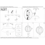 Подвесной светильник Ideal Lux Rosone Ceramica RONDO SP1 D40