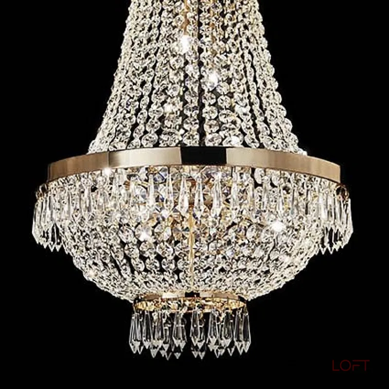 Подвесная люстра Ideal Lux Caesar CAESAR SP12 ORO 