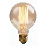 Лампа накаливания Arte Lamp Bulbs E27 60Вт 2700K ED-G80-CL60 Цвет арматуры хром Цвет плафонов зеленый