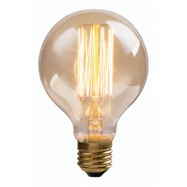 Лампа накаливания Arte Lamp Bulbs E27 60Вт 2700K ED-G80-CL60 Цвет арматуры хром Цвет плафонов зеленый