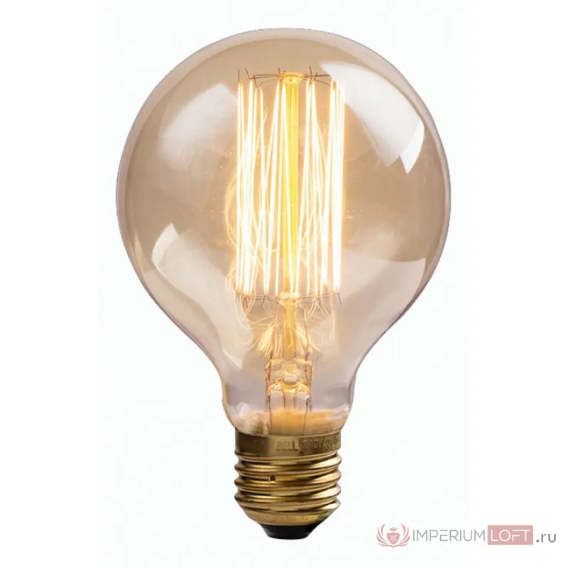 Лампа накаливания Arte Lamp Bulbs E27 60Вт 2700K ED-G80-CL60 Цвет арматуры хром Цвет плафонов зеленый от ImperiumLoft