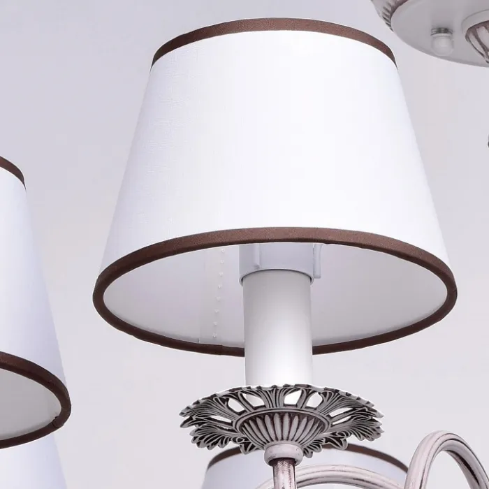 Люстра на штанге MW-Light Августина 4 419011006 Цвет арматуры белый Цвет плафонов белый от ImperiumLoft