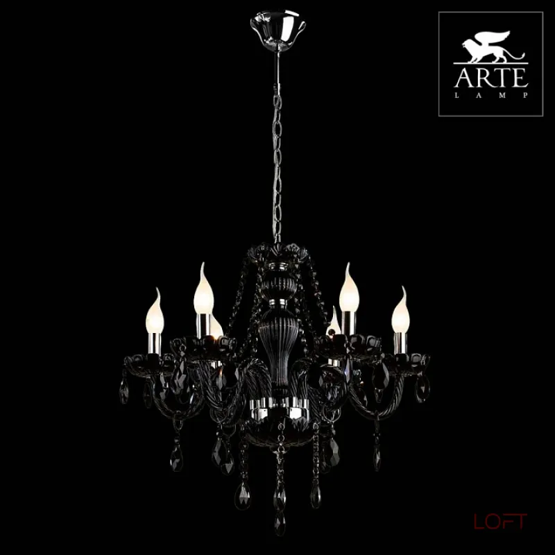 Подвесная люстра Arte Lamp Teatro A3964LM-6BK 
