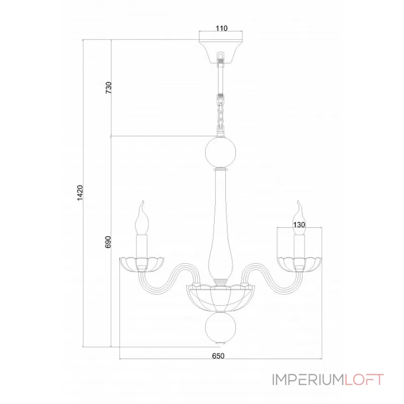 Подвесная люстра Rivoli Aria P6 CR Б0037765 Подвесная люстра Rivoli Aria P6 CR Б0037765