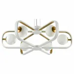 Подвесная люстра Maytoni Avola MOD431-PL-06-WG Цвет арматуры золото Цвет плафонов белый от ImperiumLoft