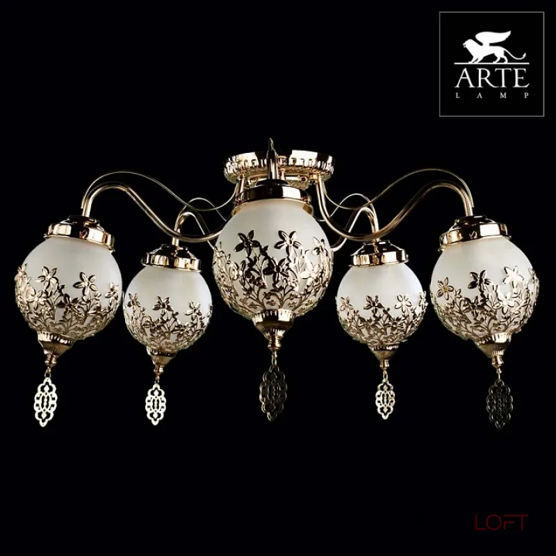 Потолочная люстра Arte Lamp Moroccana A4552PL-5GO Потолочная люстра Arte Lamp Moroccana A4552PL-5GO