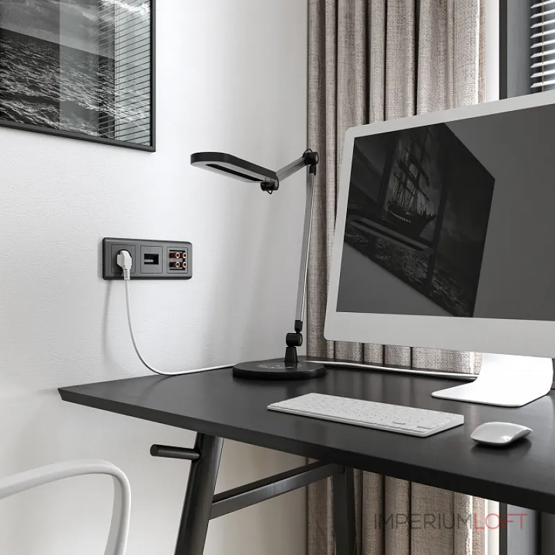 Розетка акустическая без рамки Werkel графит рифленый W1185004 от ImperiumLoft Розетка акустическая без рамки Werkel графит рифленый W1185004 от ImperiumLoft