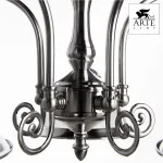 Подвесная люстра Arte Lamp American Diner A9366LM-5SS Цвет арматуры серебро Цвет плафонов прозрачный от ImperiumLoft