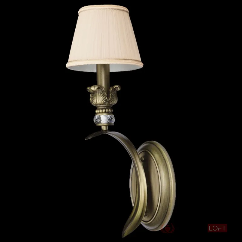 Бра Lightstar Antique 783611 Цвет арматуры бронза Цвет плафонов кремовый от ImperiumLoft