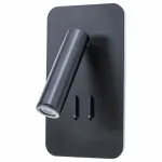 Бра Arte Lamp Electra A8233AP-1BK Цвет плафонов черный Цвет арматуры черный