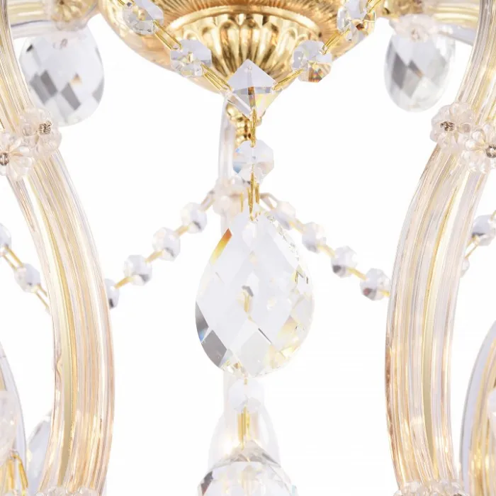 Подвесная люстра Maytoni Doris DIA881-PL-15-G Цвет арматуры золото Цвет плафонов прозрачный от ImperiumLoft