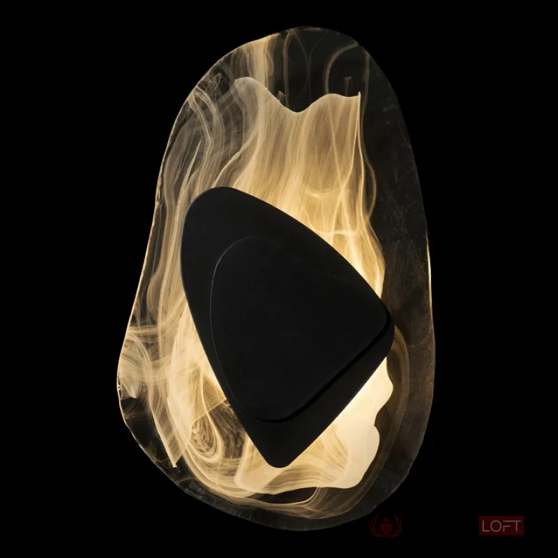 Накладной светильник Loft it Sunwave 10102 Black Цвет арматуры Черный Цвет плафонов Серый от ImperiumLoft