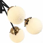 Люстра на штанге Stilfort Sinus 2140/01/06P Цвет плафонов белый Цвет арматуры черный