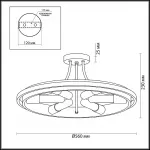 Потолочная люстра Lumion Maeve 4401/6C Цвет арматуры золото от ImperiumLoft