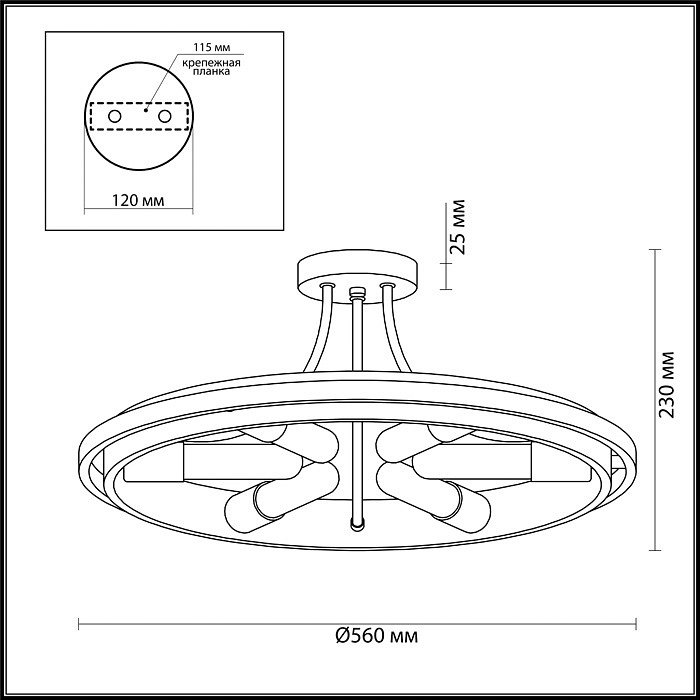 Потолочная люстра Lumion Maeve 4401/6C Цвет арматуры золото от ImperiumLoft
