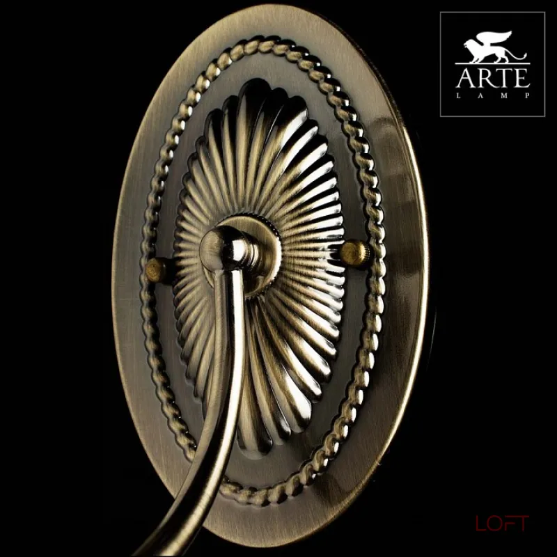 Бра Arte Lamp Teapot A6380AP-1AB Цвет арматуры бронза Цвет плафонов кремовый