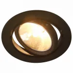 Встраиваемый светильник Arte Lamp 6664 A6664PL-1BK Цвет арматуры черный Цвет плафонов белый
