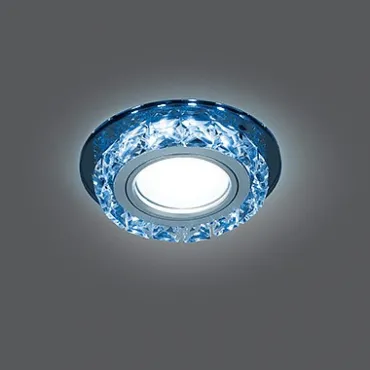 Встраиваемый светильник Gauss Backlight 1 BL042 Цвет плафонов голубой Цвет арматуры хром