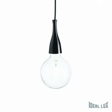 Подвесной светильник Ideal Lux Minimal MINIMAL SP1 NERO Цвет арматуры черный Цвет плафонов прозрачный