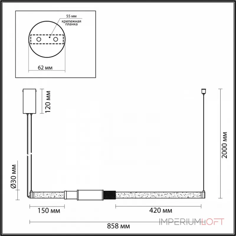 Подвесной светильник Odeon Light Marmi 4361/14L