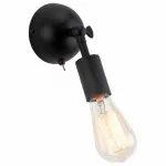 Бра Arte Lamp 9190 A9190AP-1BK Цвет арматуры черный Цвет плафонов белый