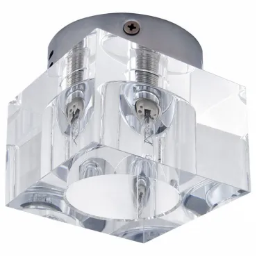 Накладной светильник Lightstar Cubo 160204-G9 Цвет арматуры хром Цвет плафонов прозрачный