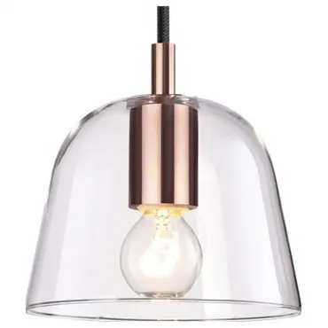Подвесной светильник Lumion Joseph 4455/1 Цвет плафонов прозрачный Цвет арматуры медь от ImperiumLoft