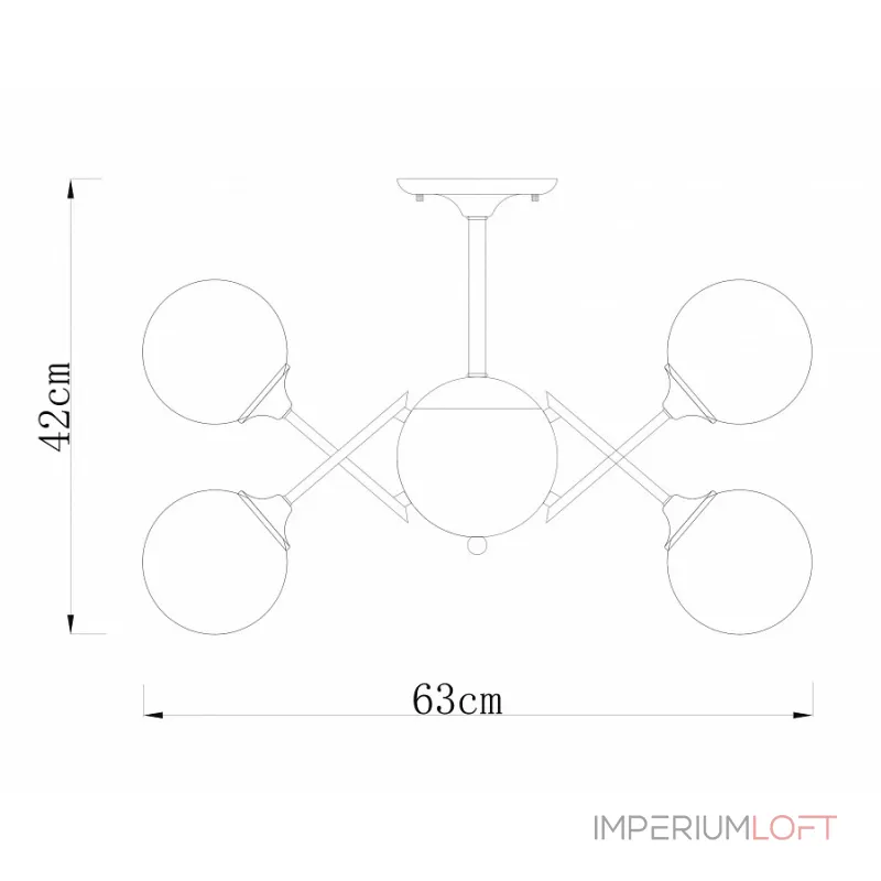 Потолочная люстра Arte Lamp Fobos A2704PL-9SG 