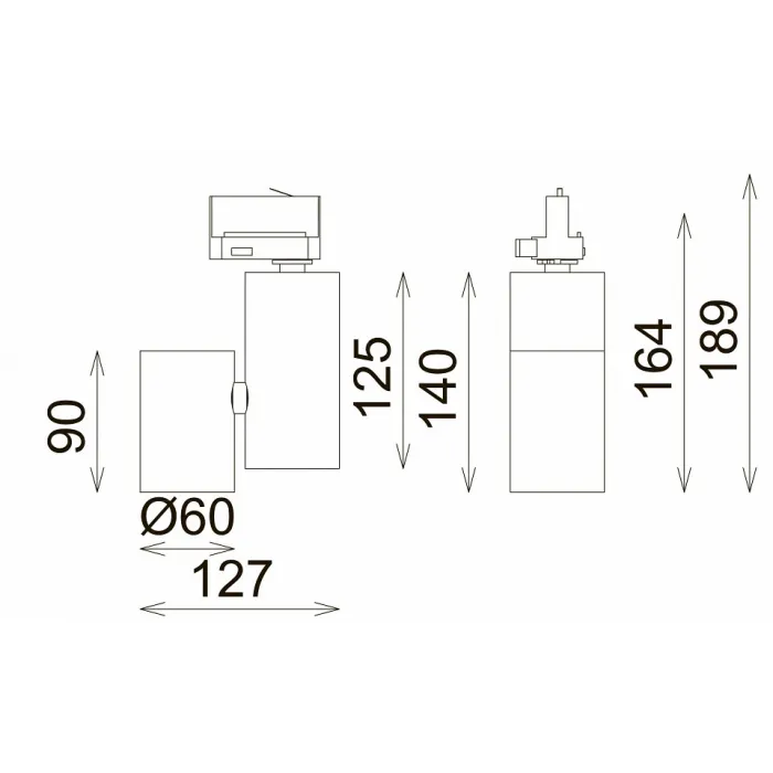 Светильник на штанге Donolux DL1862 DL18625/01 Track W от ImperiumLoft