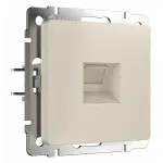 Розетка Ethernet RJ-45 без рамки Werkel айвори матовые W1181062