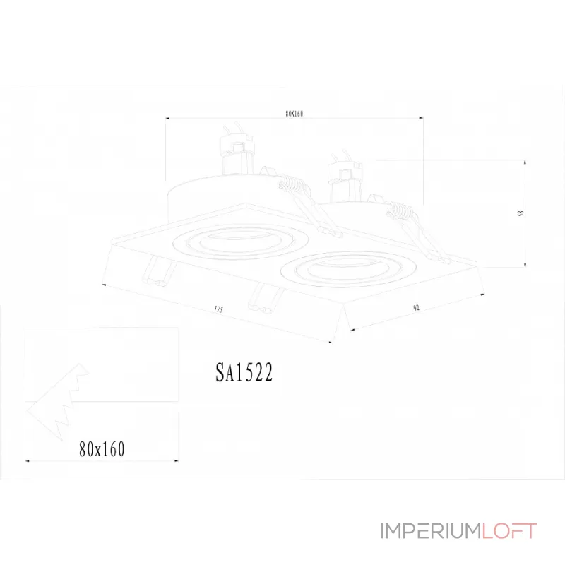 Встраиваемый светильник Donolux SA1522 SA1522-BLACK от ImperiumLoft Встраиваемый светильник Donolux SA1522 SA1522-BLACK от ImperiumLoft