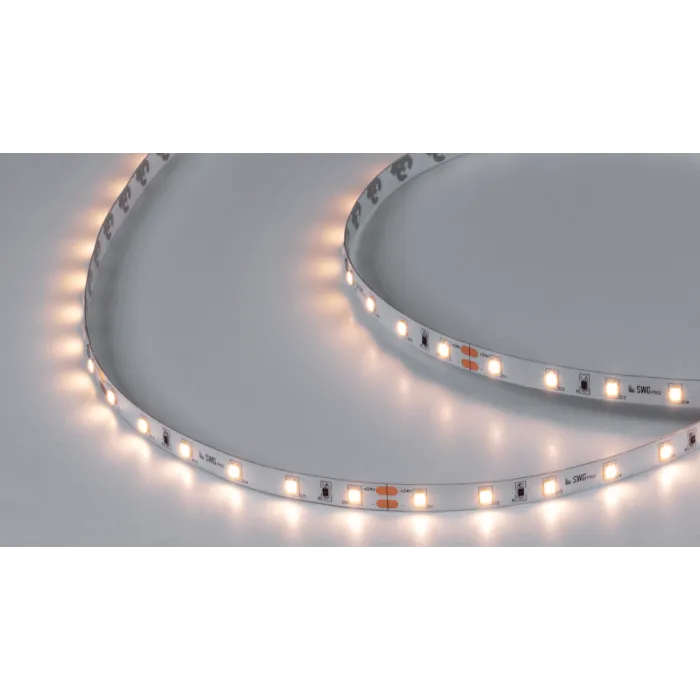 Светодиодная лента SWG PRO 2835, 60 LED/м, 4,8 Вт/м, 24В , IP20, Цвет: Тёплый белый, SWG2P60-24-4.8-WW от ImperiumLoft