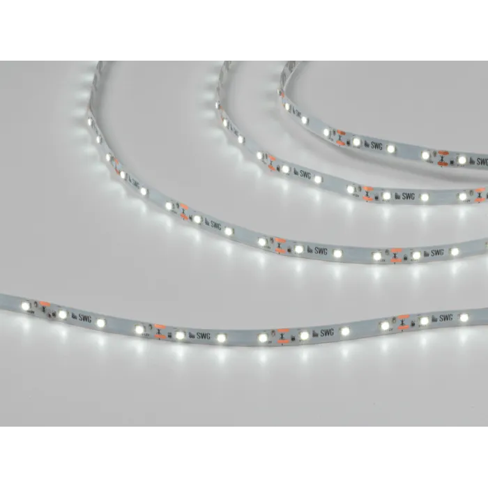 Светодиодная лента 3528, 60 LED/м, 4,8 Вт/м, 12В , IP20, Цвет: Холодный белый, SWG360-12-4.8-W-M от ImperiumLoft