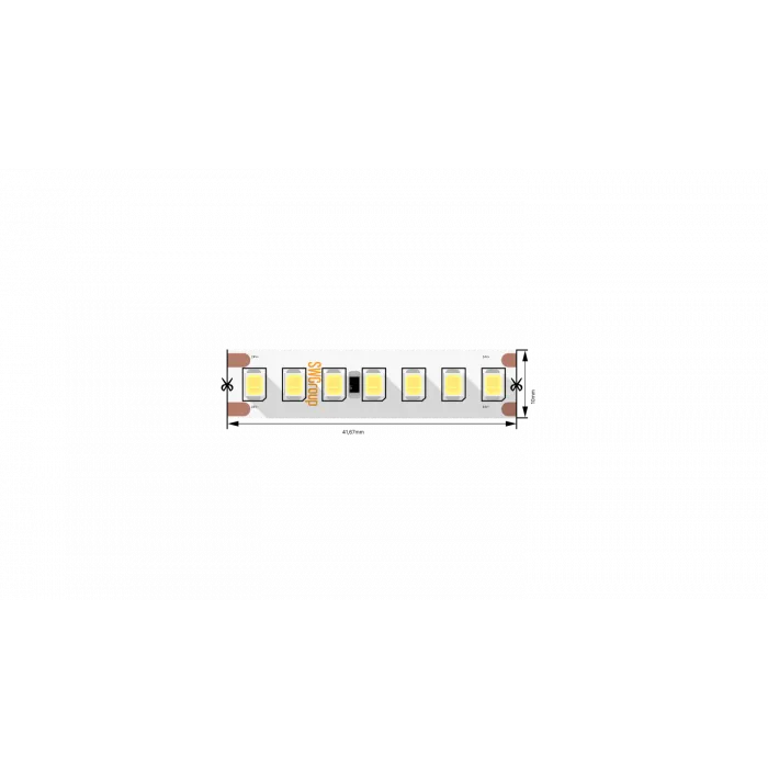 Светодиодная лента SWG PRO 2835, 168 LED/м, 17,3 Вт/м, 24В , IP20, Цвет: Холодный белый, SWG2P168-24-17.3-W-20 от ImperiumLoft