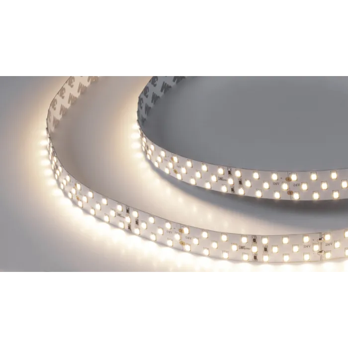 Светодиодная лента SWG PRO 2835, 252 LED/м, 24 Вт/м, 24В , IP20, Цвет: Тёплый белый, SWG2P252-24-24-WW-20 от ImperiumLoft