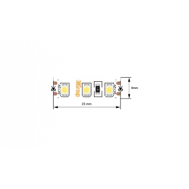 Светодиодная лента SWG 3528-120 9.6Вт 12В IP66 Синий SWG3120-12-9.6-B-66-M
