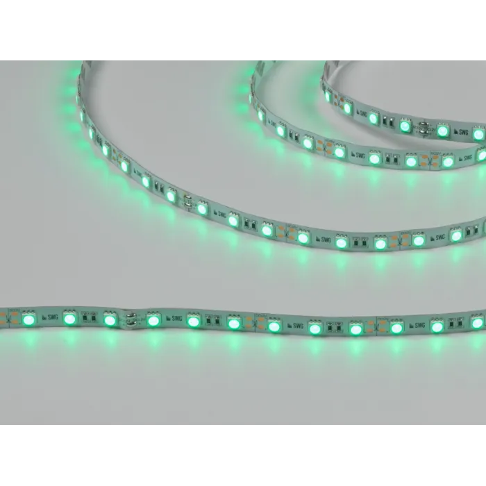 Светодиодная лента 5050, 60 LED/м, 14,4 Вт/м, 12В , IP20, Цвет: Зелёный, SWG560-12-14.4-G-M от ImperiumLoft