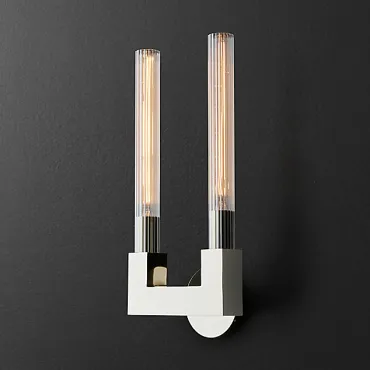 Бра RH CANELLE wall lamp DOUBLE Sconces chrome от ImperiumLoft