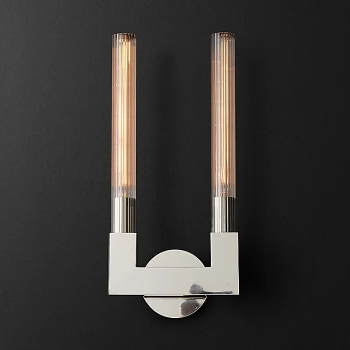Бра RH CANELLE wall lamp DOUBLE Sconces chrome от ImperiumLoft