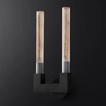 Бра RH CANELLE wall lamp DOUBLE Sconces Black