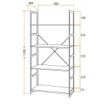 Стеллаж WS-01 TetChair 15266