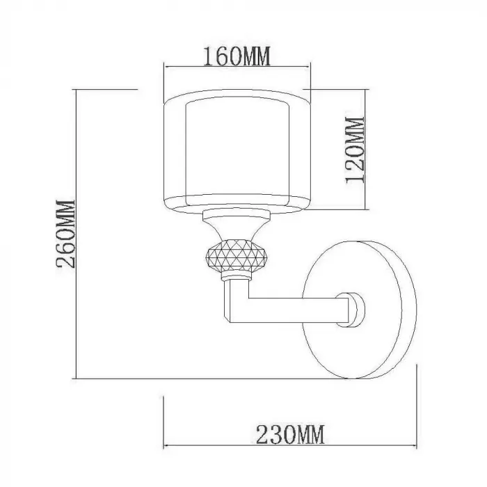 Бра Vele Luce Lotus VL1054W01 от ImperiumLoft