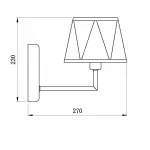 Бра Vele Luce Si VL2191W01