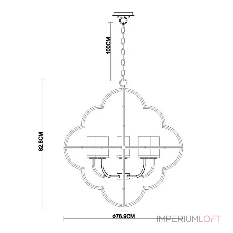 Подвесная люстра Vele Luce Ortico VL1103L08