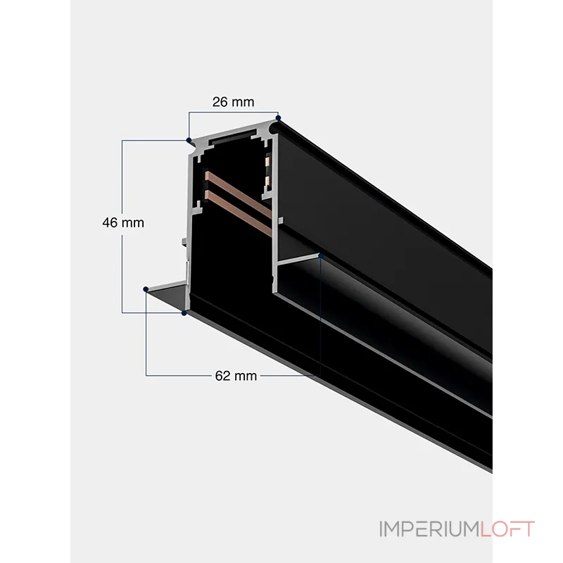 Магнитный трековый шинопровод VER-2110G от ImperiumLoft Магнитный трековый шинопровод VER-2110G от ImperiumLoft