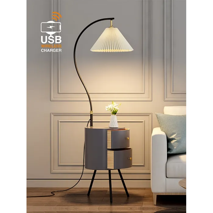 Напольная лампа с беспроводной зарядкой VER-9120B от ImperiumLoft