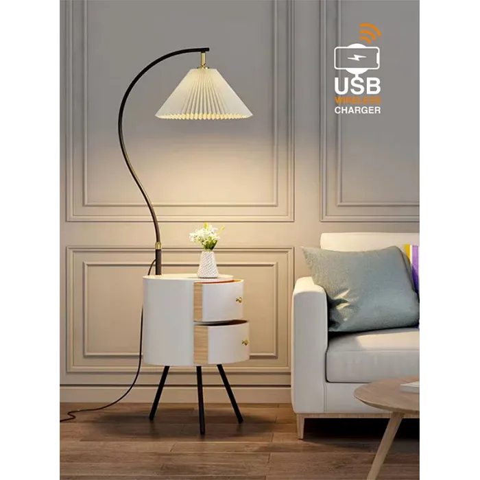 Напольная лампа с беспроводной зарядкой VER-9120B от ImperiumLoft
