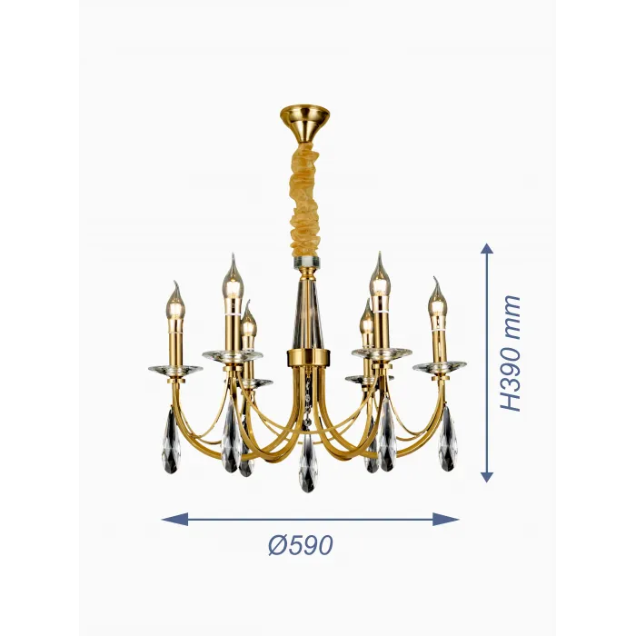 Подвесная люстра VER-95464-6 от ImperiumLoft
