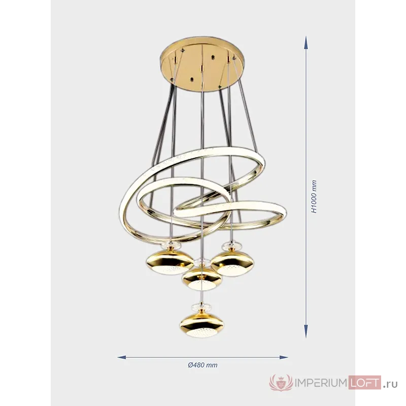 Светильник подвесной VER-2606GD от ImperiumLoft