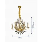 Подвесная люстра VER-95488-6 от ImperiumLoft